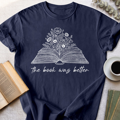 The Book Was Better Tee — Navy